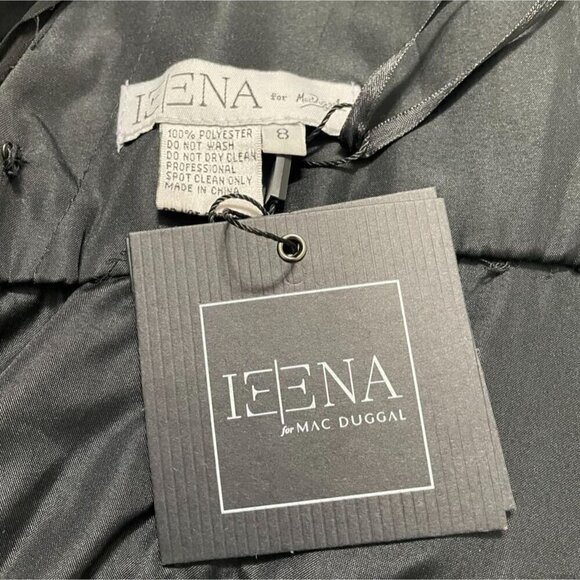 NEW Ieena for Mac Duggal Size 8 PLEATED TIERED RUFFLE MINI DRESS $338 - Picture 11 of 13